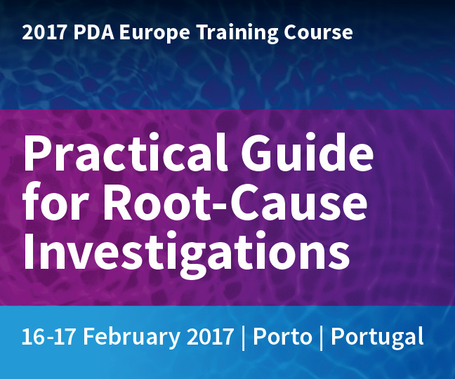 2017 PDA Europe Training Course Root Cause